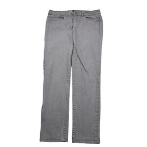 Forever 21 Pants Womens 28 Gray Straight Low Rise Stretch Button Zip Denim Jeans